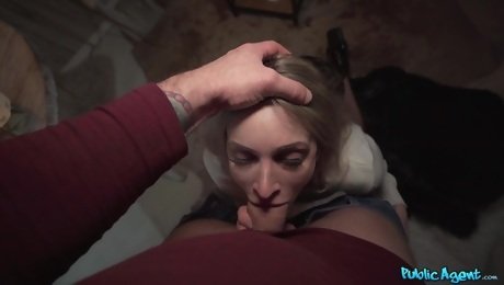 Yong Russian blonde filmed working dick in every hole
