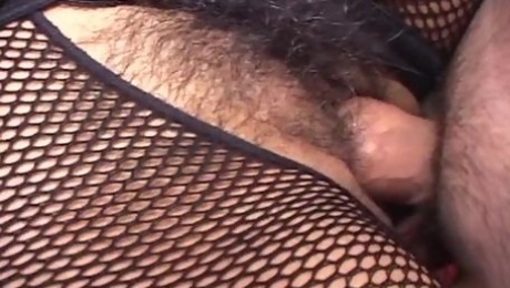 Threesome sex with a slutty mature Latina