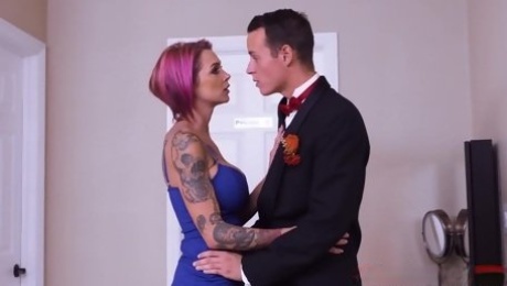 Unforgettable quickie with bride's mom Anna Bell Peaks before wedding ceremony