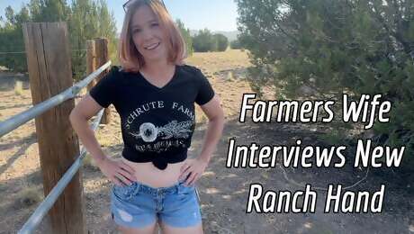 Farmers Wife Interviews New Ranch Hand - Jane Cane & 'Channing' from Tantaly