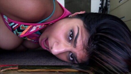 Lissome J-mac and Mia Khalifa's busty scene